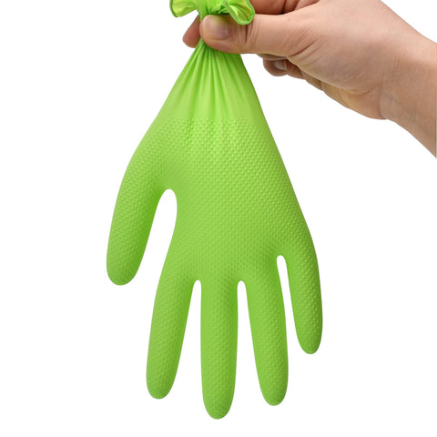 TitanFlex box of 100 green nitrile gloves for bulk use