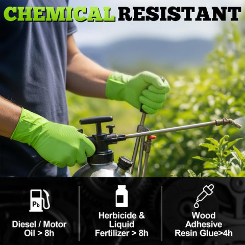 TitanFlex high-visibility green gloves improve site safety