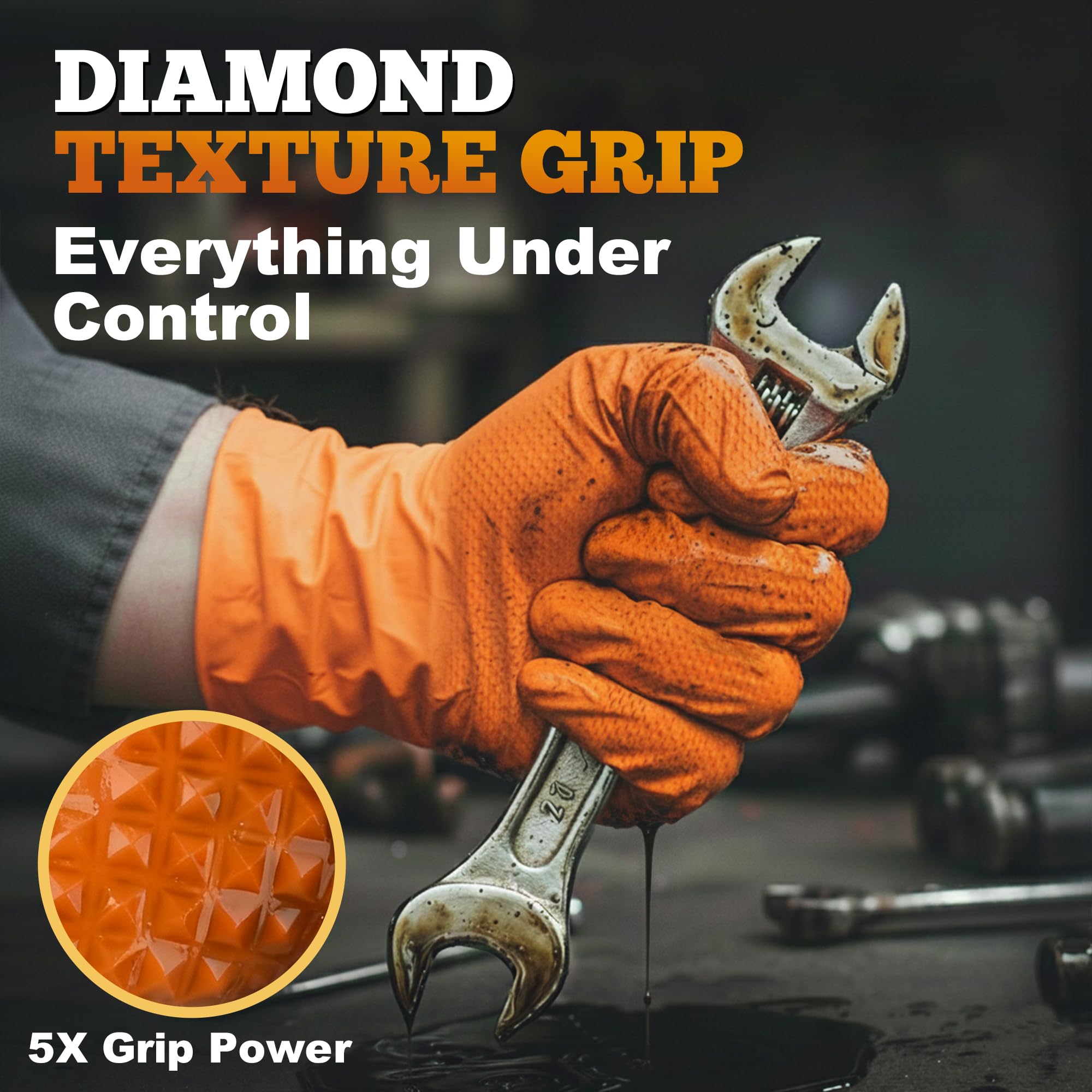 Latex-free TitanFlex nitrile glove for skin comfort and irritation reduction