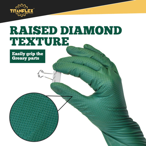 TitanFlex latex-free, powder-free design reduces irritation during long tasks.