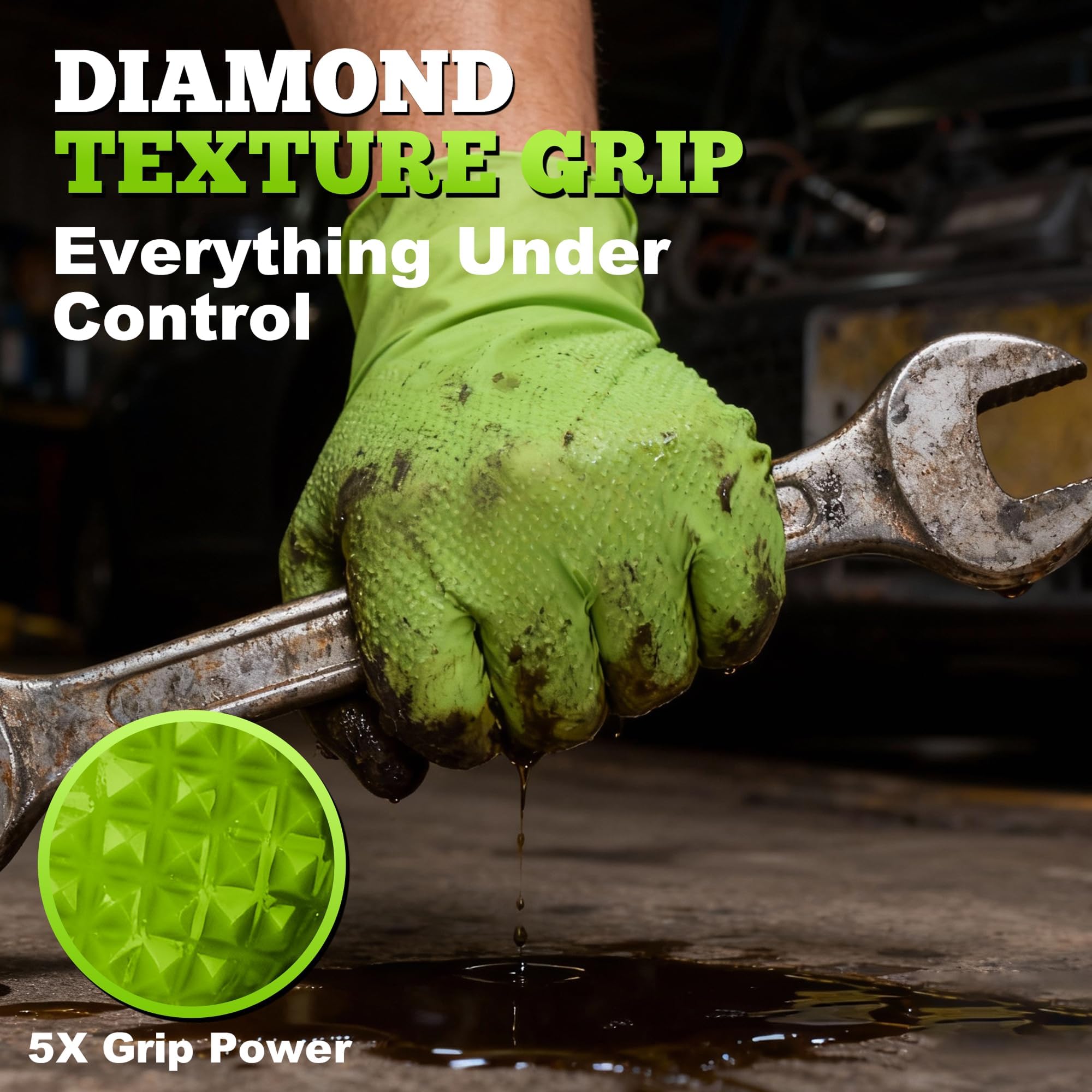 Latex-free TitanFlex nitrile gloves reduce allergy risk while staying elastic.