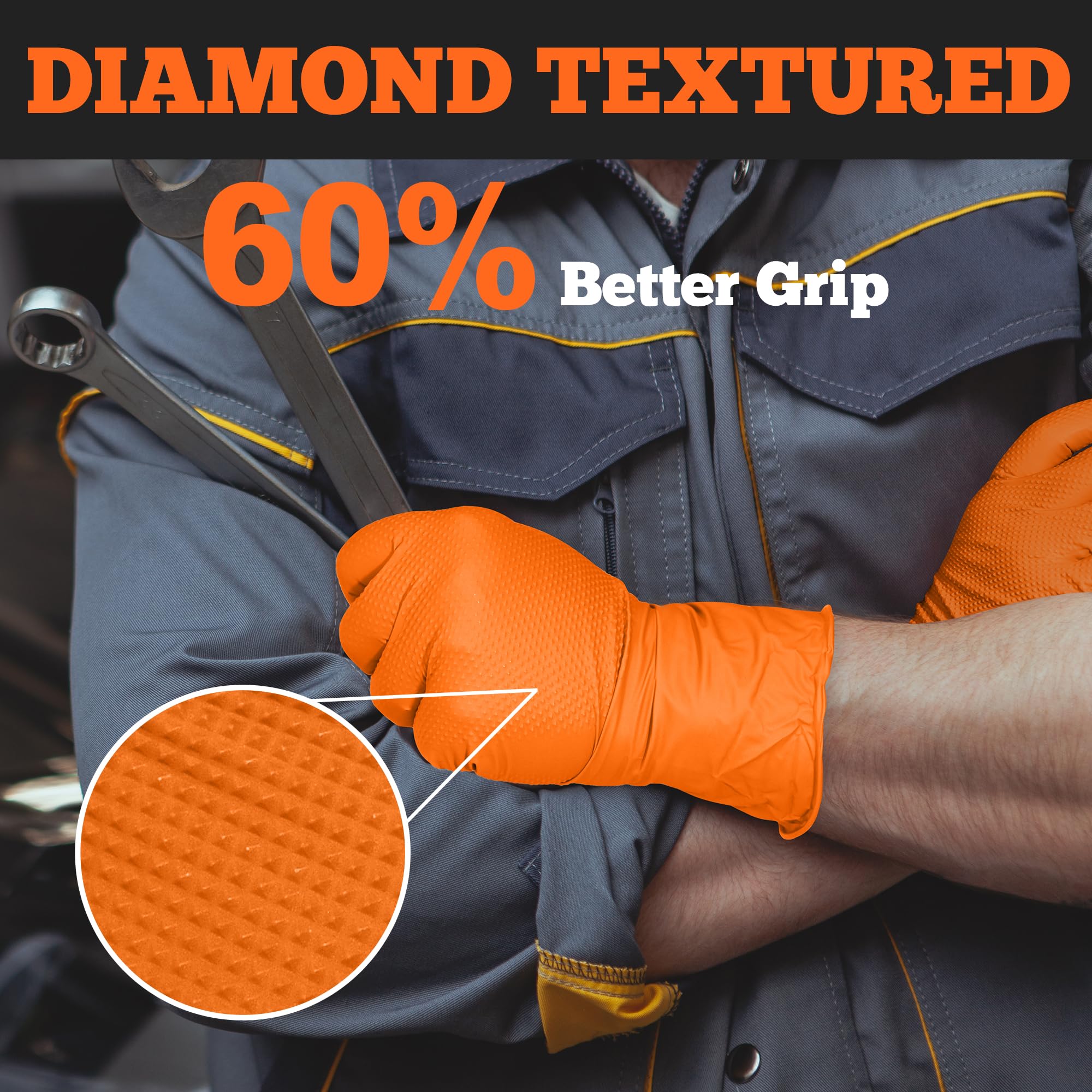 TitanFlex premium nitrile gloves offering chemical resistance for tough tasks