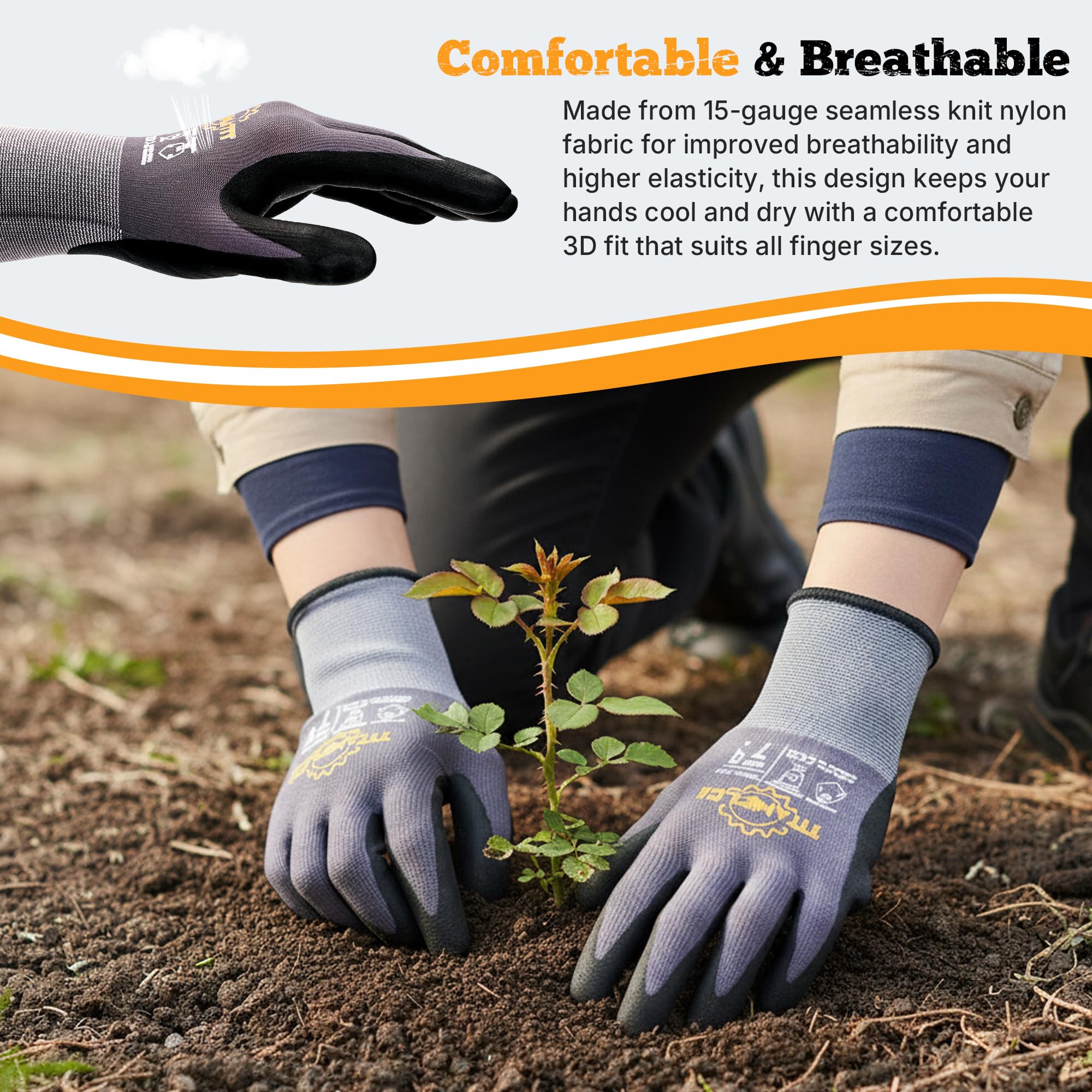 TitanFlex machine-washable design helps save costs and extend glove life.