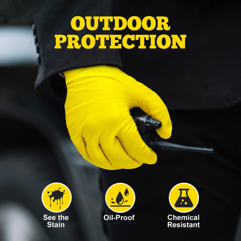 TitanFlex powder-free nitrile gloves reduce residue during tasks.