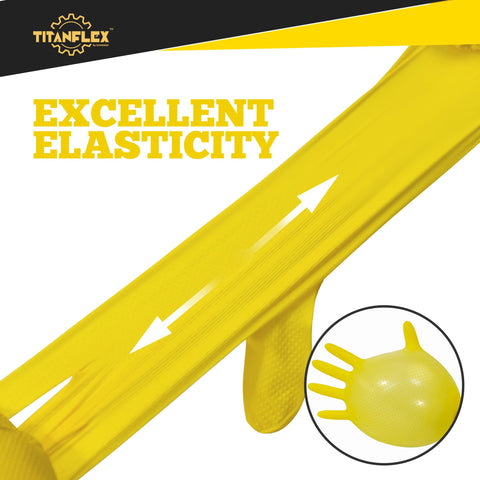 TitanFlex rolled cuffs ensure a secure fit and easy donning.