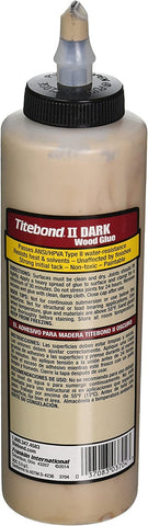 Titebond II Dark Wood Glue on edge joinery enables a tight, hidden bond.