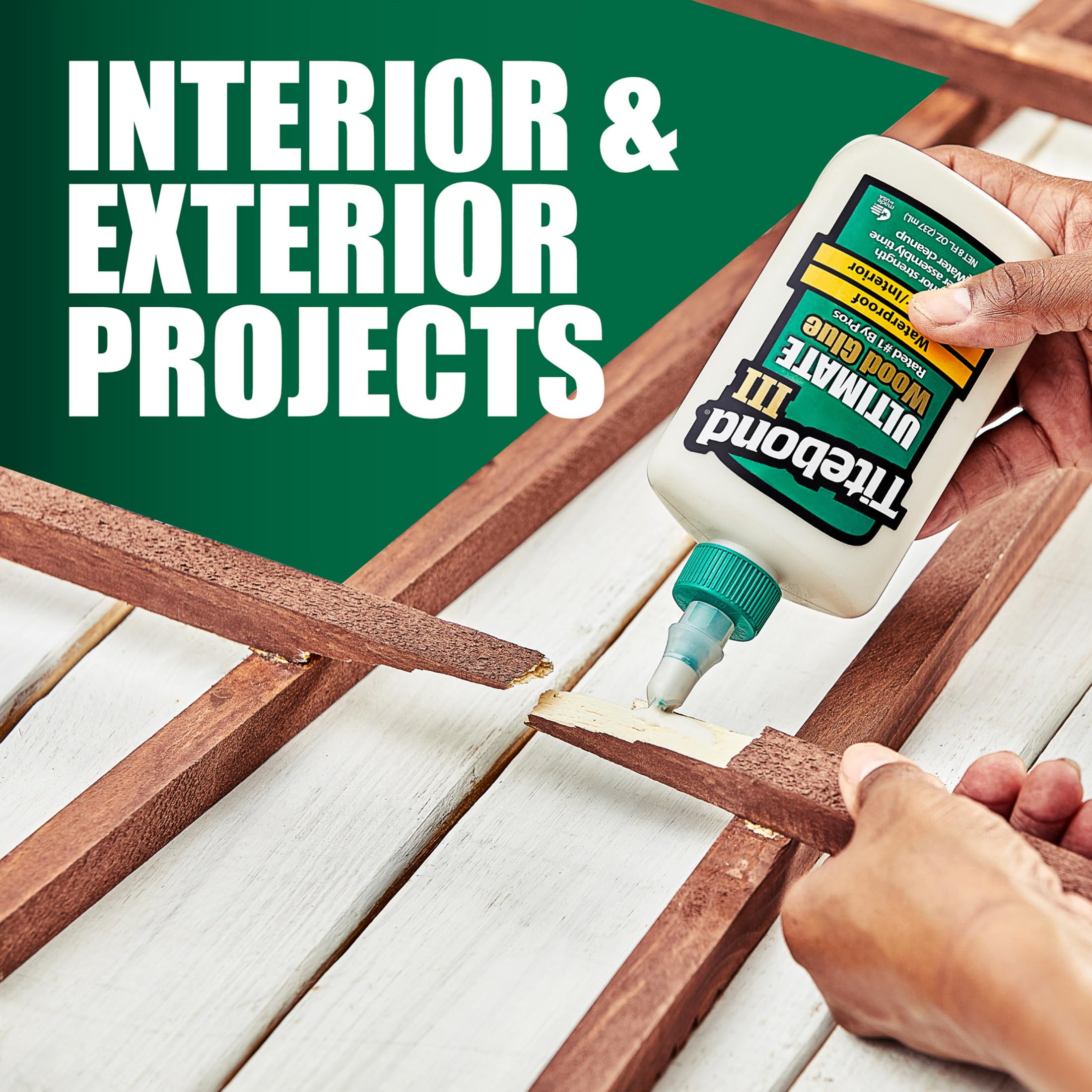 Titebond III Ultimate Wood Glue sanding edge that sands without softening.