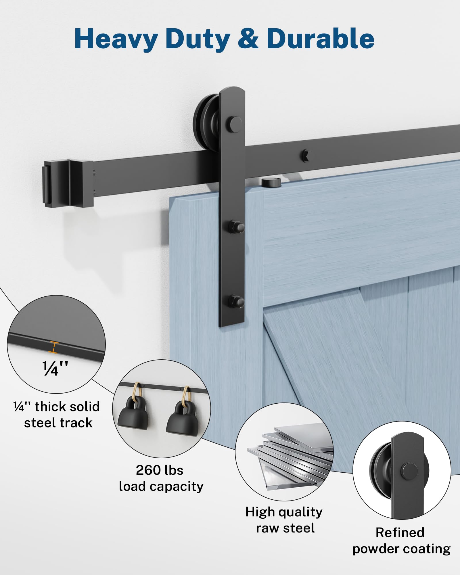 TITECK door stopper secures position and reduces rebound