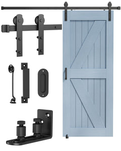 TITECK barn door rail 6.6 ft shows sturdy track for smooth sliding