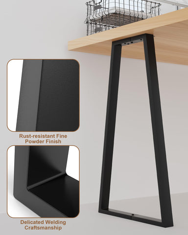 TITECK dining legs offer stable support for tables and side pieces.