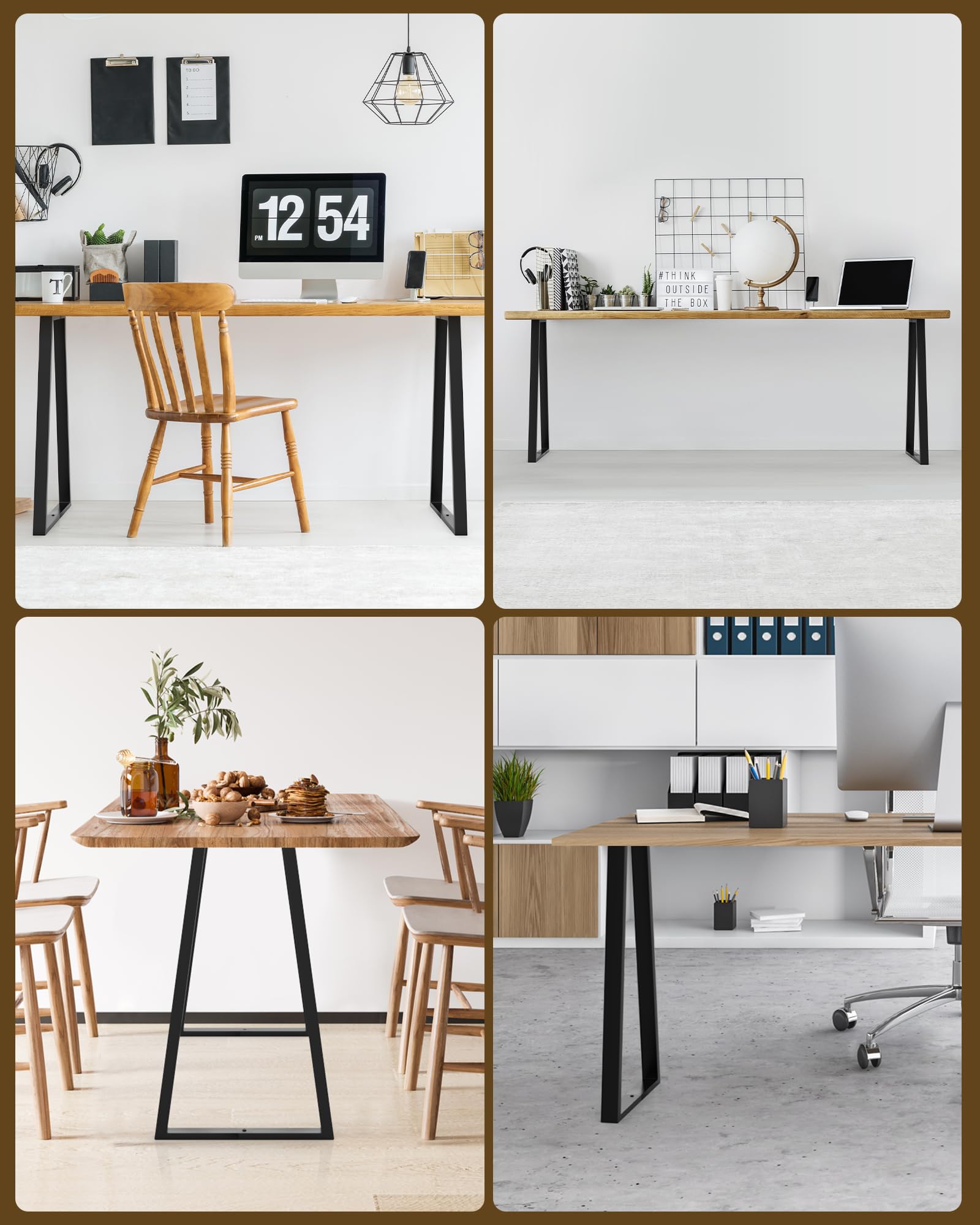 TITECK metal legs ideal for coffee tables with strong, reliable support.