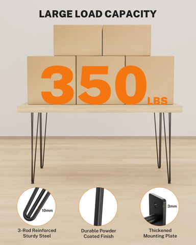 TITECK rubber floor protectors shield floors and prevent table movement.