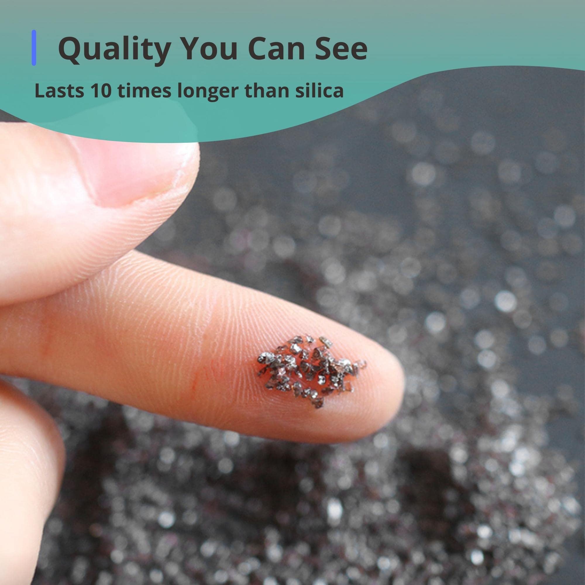 TITGGI 80-grit aluminum oxide blast media ideal for rust removal on metal parts.