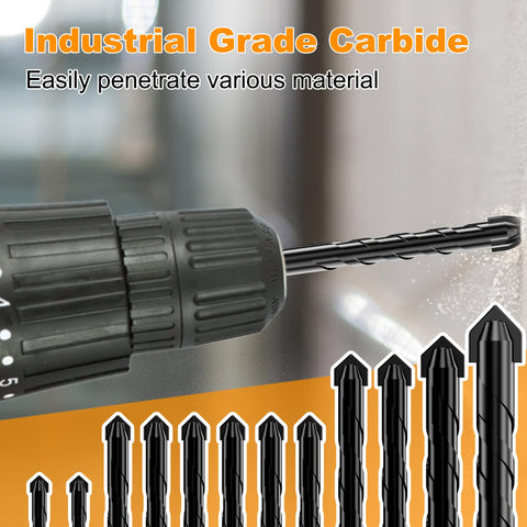 TITGGI masonry drill bit with YG6X tip demonstrating tough material penetration.