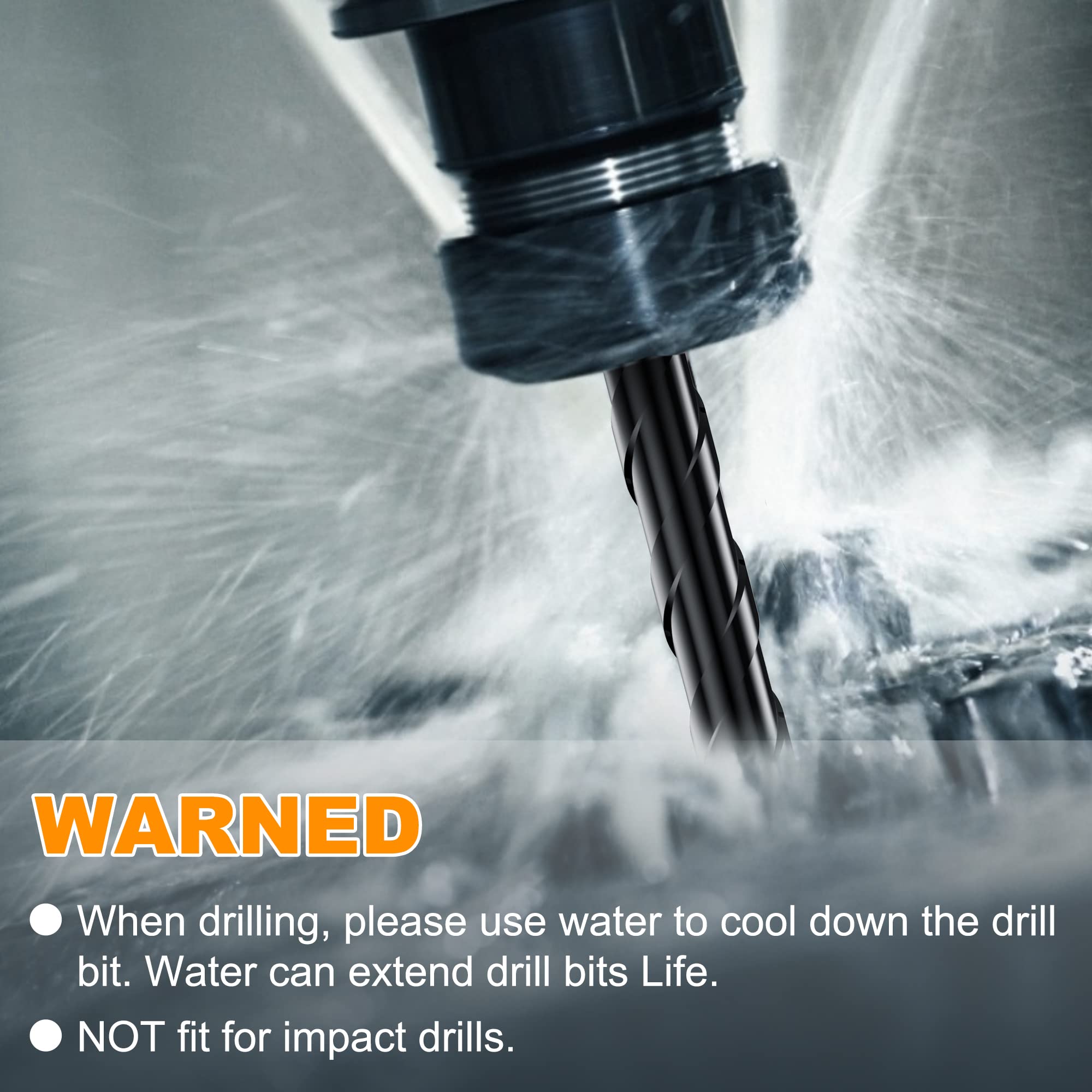 TITGGI professional drill bits suitable for glass, brick, cement.