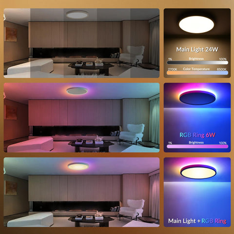 TITISLUMP 24W central light delivering bright, steady white illumination