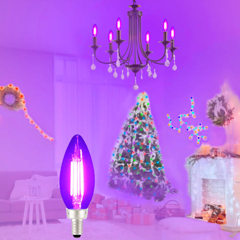 TITO candle-style E12 base bulb with 3.9 inch length for versatile fittings and dimming
