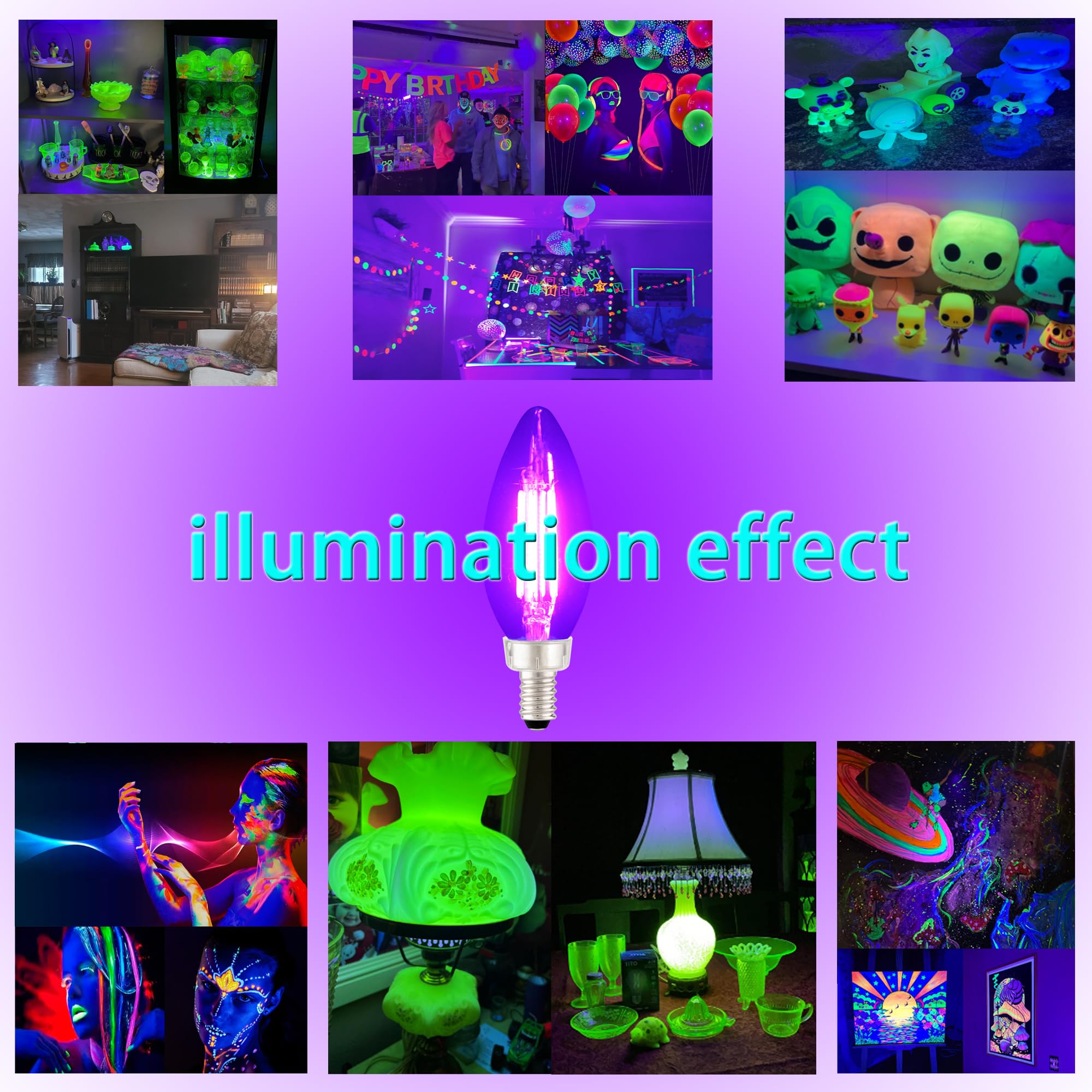 TITO indoor-outdoor black light bulb designed for wet conditions and enclosed fixtures