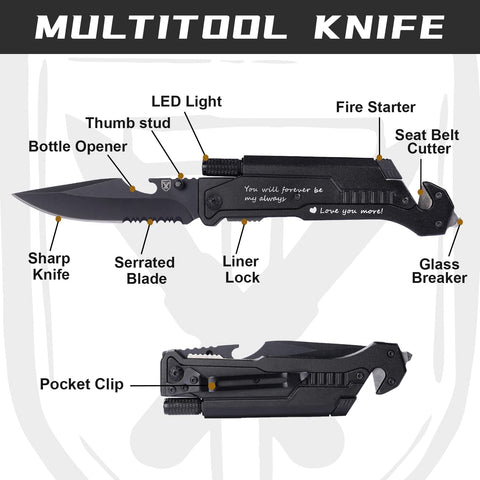 Titorld 7-in-1 multitool toolset for versatile outdoor tasks.