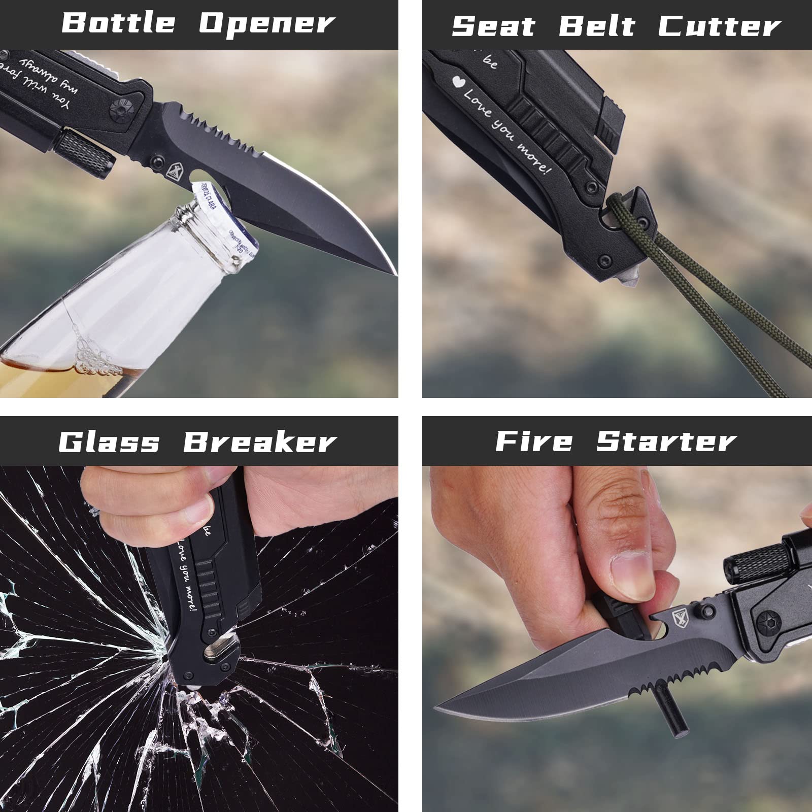 Titorld aluminum handle and durable blade for everyday use.