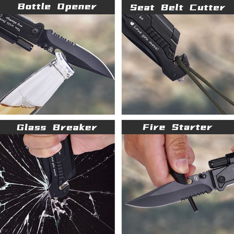 Titorld aluminum handle and durable blade for everyday use.
