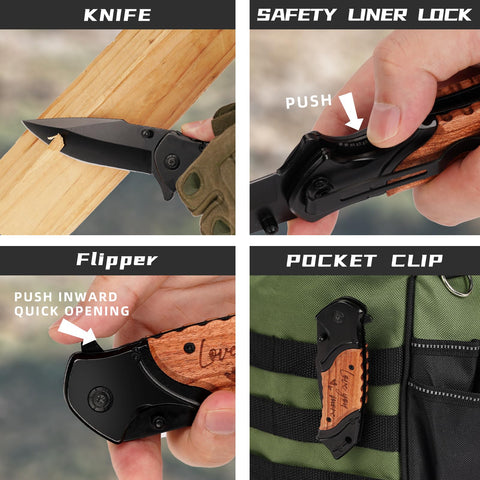 Titorld outdoor survival knife suited for hiking and camping adventures.