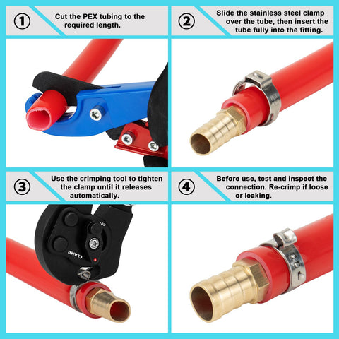 Ergonomic anti-slip handle on the Tivorex PEX tool