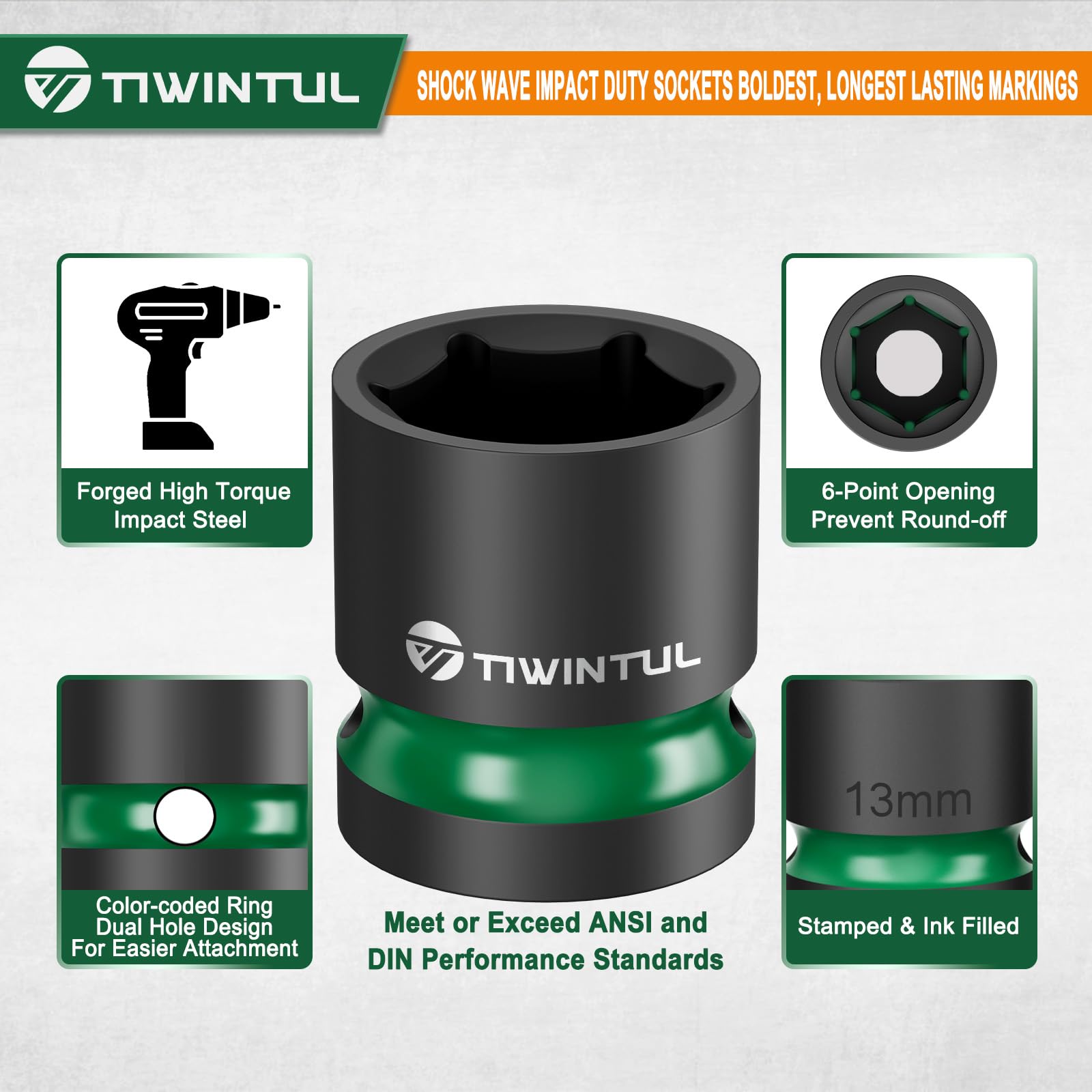 TIWINTUL CR-MO steel construction for high-torque tasks