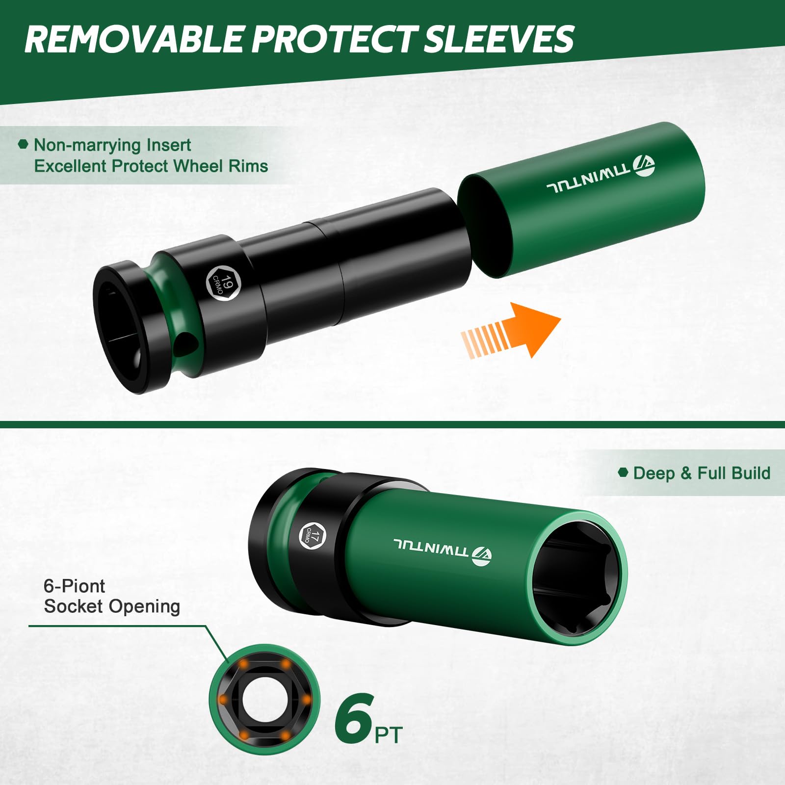 TIWINTUL 13-16 SAE socket guard helps prevent paint chips.