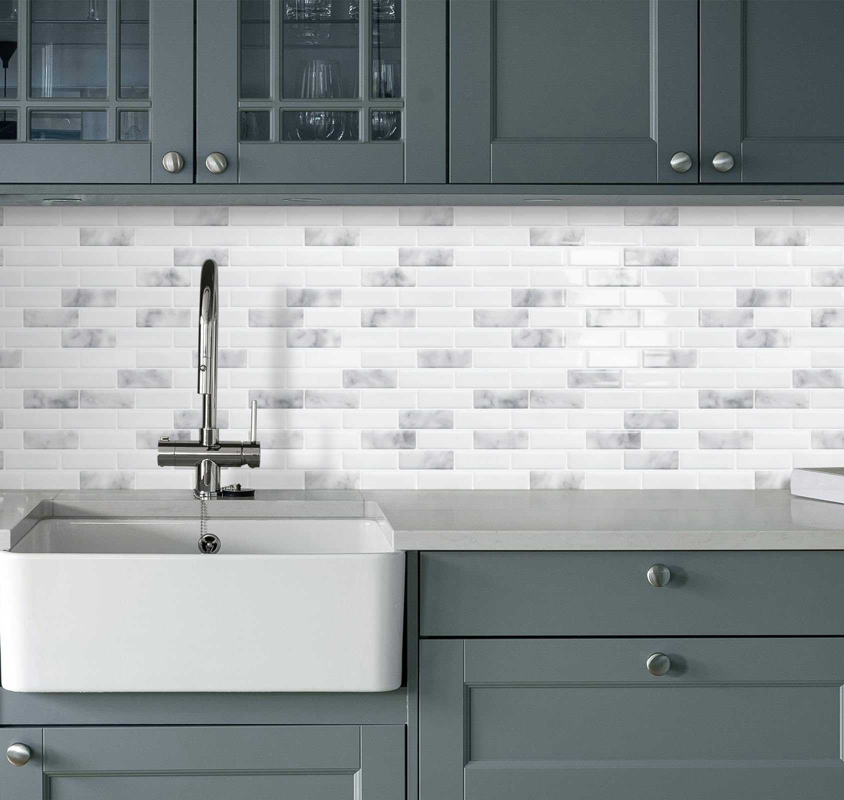 Tiwoos crystal epoxy surface adds realistic tile texture and depth