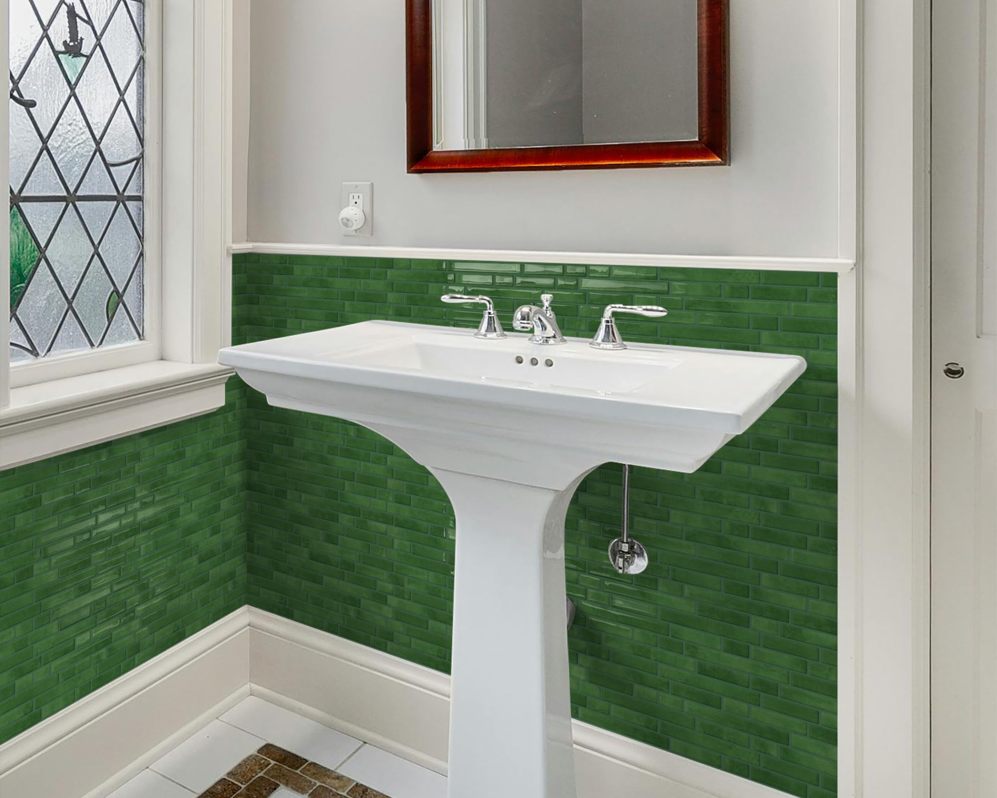 Tiwoos heat and moisture resistant tiles suitable for island backsplashes and RV interiors.