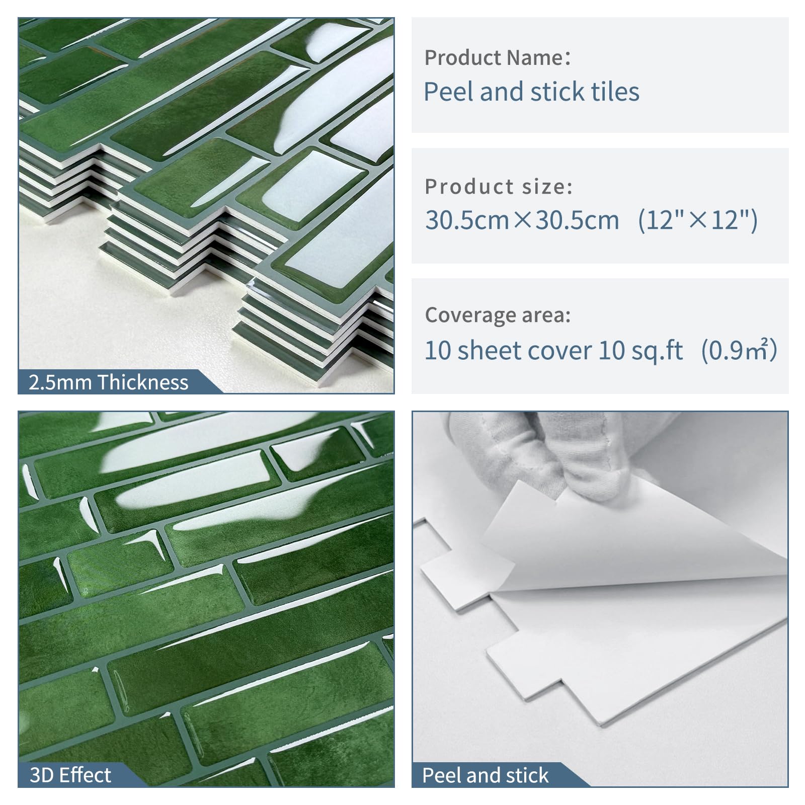 Tiwoos removable peel-and-stick tiles ideal for renters seeking reversible updates.