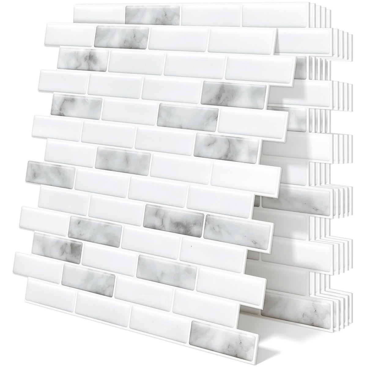 Tiwoos thick peel-and-stick backsplash tile for quick kitchen updates