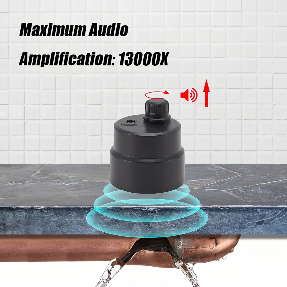 Tiiyee water leak detector with earphone for easy home monitoring.