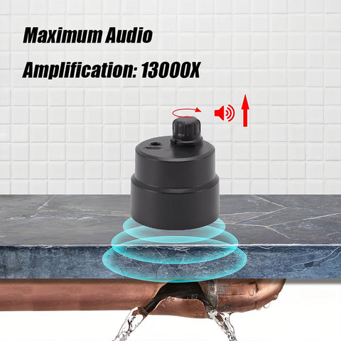 Tiiyee water leak detector with earphone for easy home monitoring.