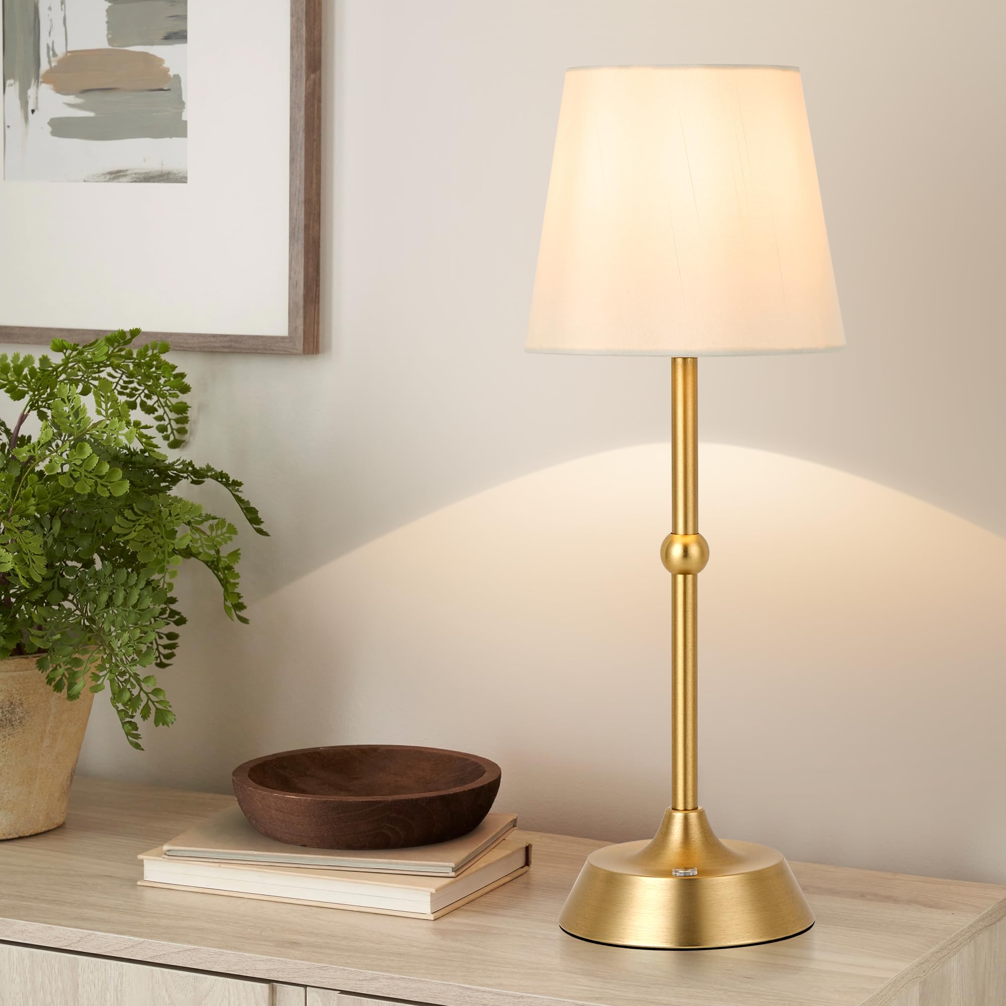 TIZURD compact lamp with space-saving dimensions for desks or nightstands