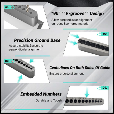 TJCYGO STD1000DGNP V-groove design aids alignment on round parts
