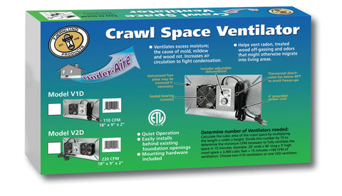 Includes dehumidistat, thermostat, and pre-wired 6-inch cord for easy install
