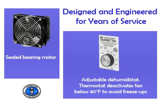 Two-fan UnderAire unit for block foundations ensures balanced ventilation