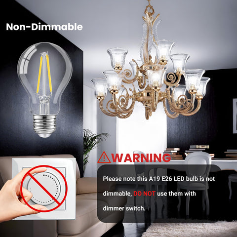 TJOY A19 760-lumen brightness ideal for living rooms and entryways.