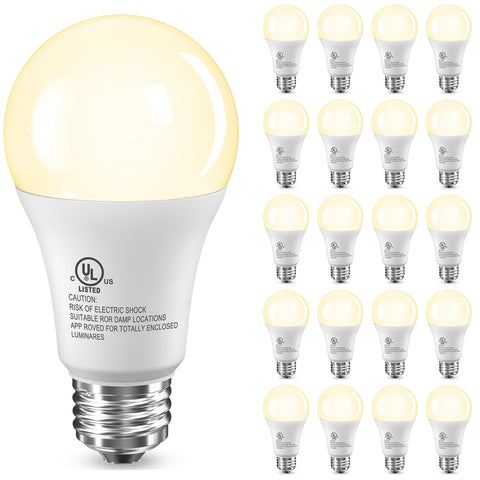 TJOY 20 pack bulbs 2700K soft white for cozy living spaces