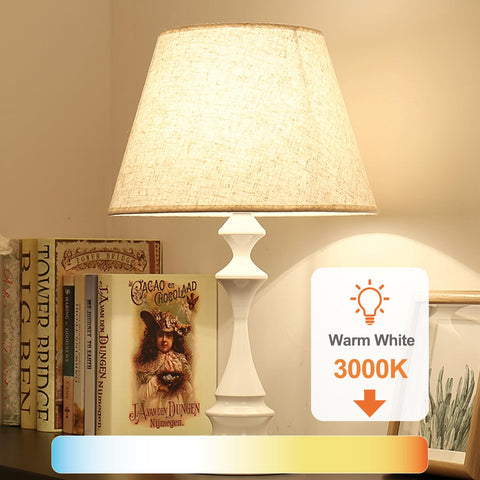 TJOY 3000K warm white LED bulb creating cozy ambiance