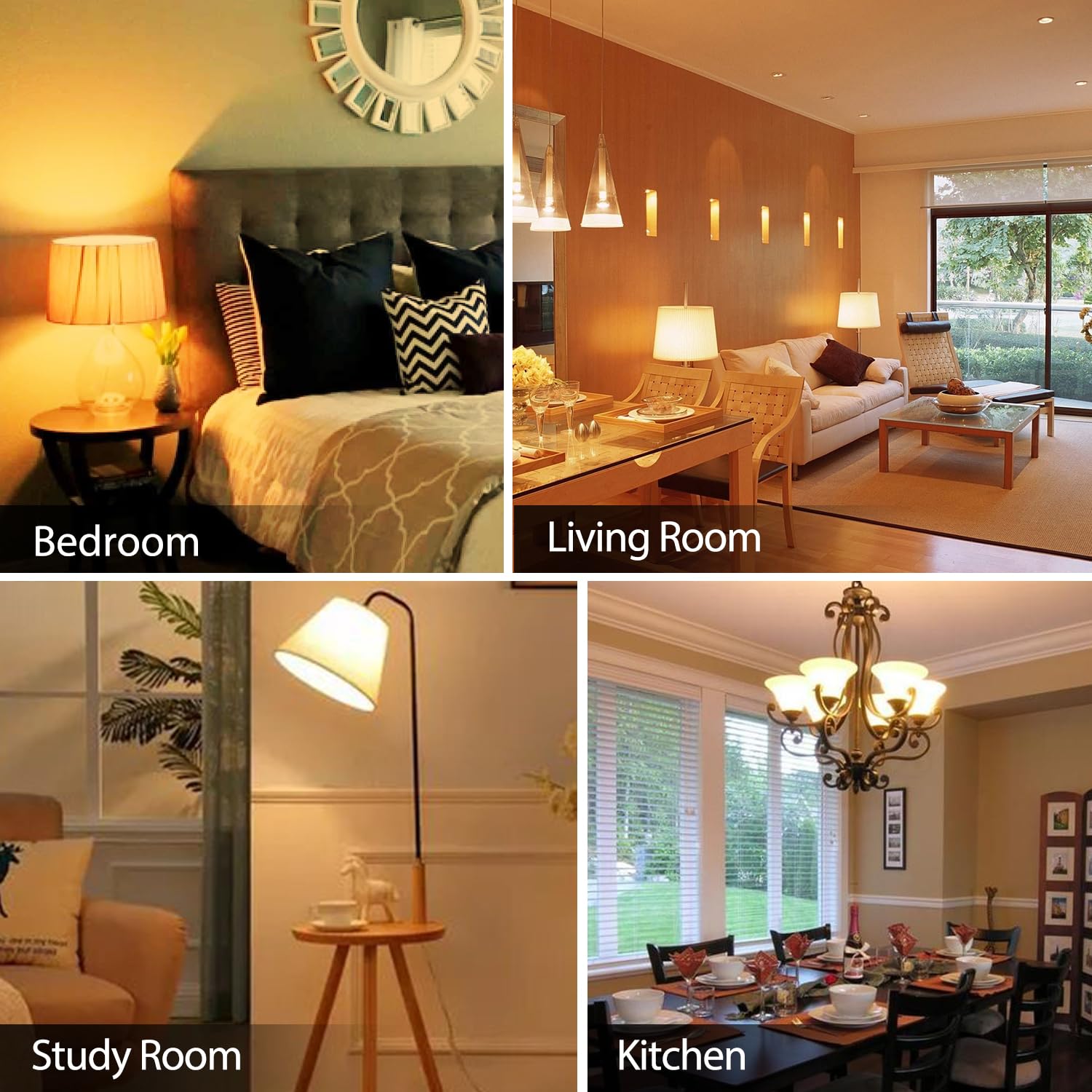 TJOY 800 lumens with CRI 80 render colors realistically in rooms.