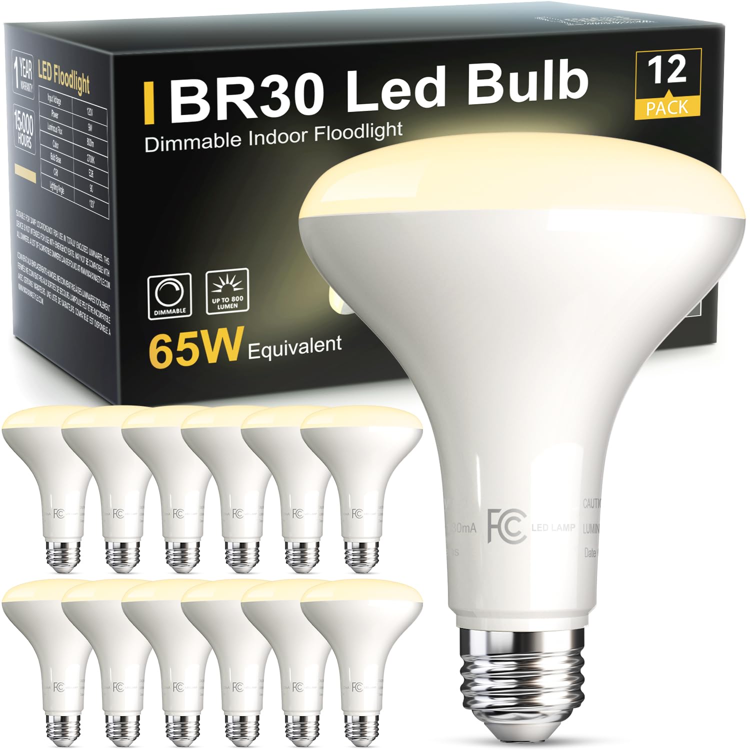 TJOY BR30 bulb first look showing dimmable brightness for cozy rooms