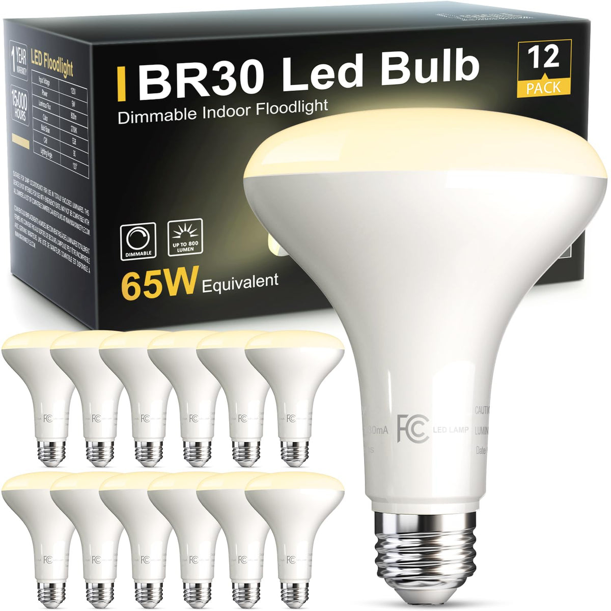 TJOY BR30 bulb first look showing dimmable brightness for cozy rooms