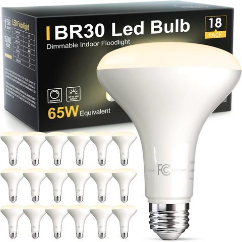 TJOY BR30 LED bulb with 3000K warm glow for cozy living spaces.