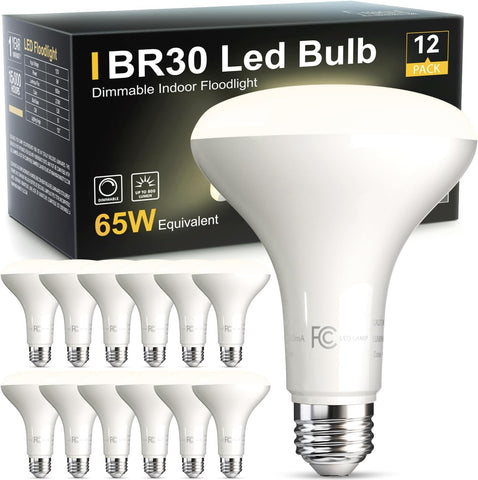 TJOY BR30 LED bulb dimmable angle view for customizable brightness.