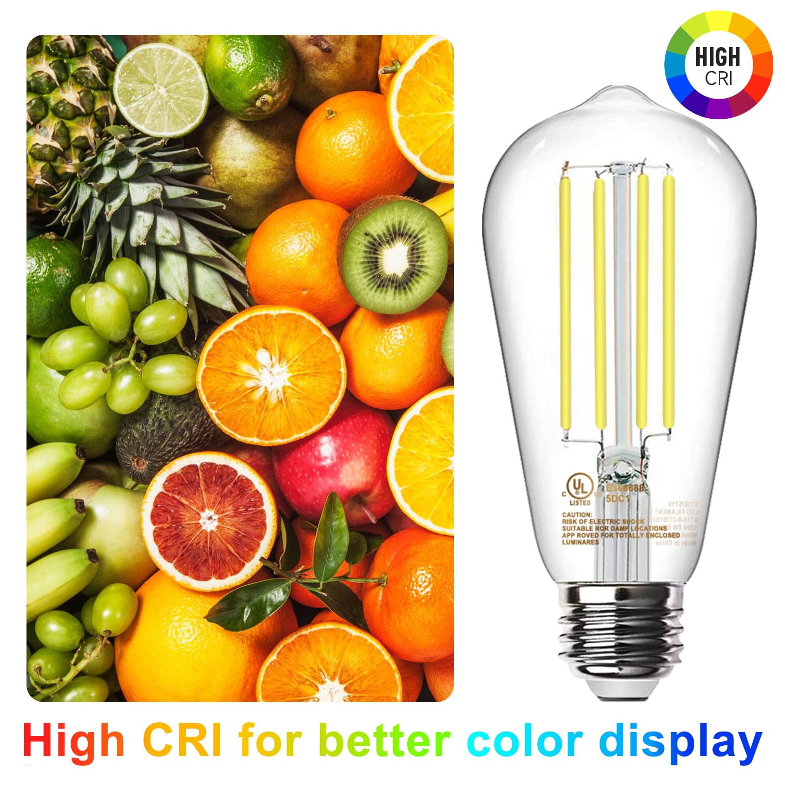 TJOY ST58 dimmable LED bulb showing smooth dimming without flicker.