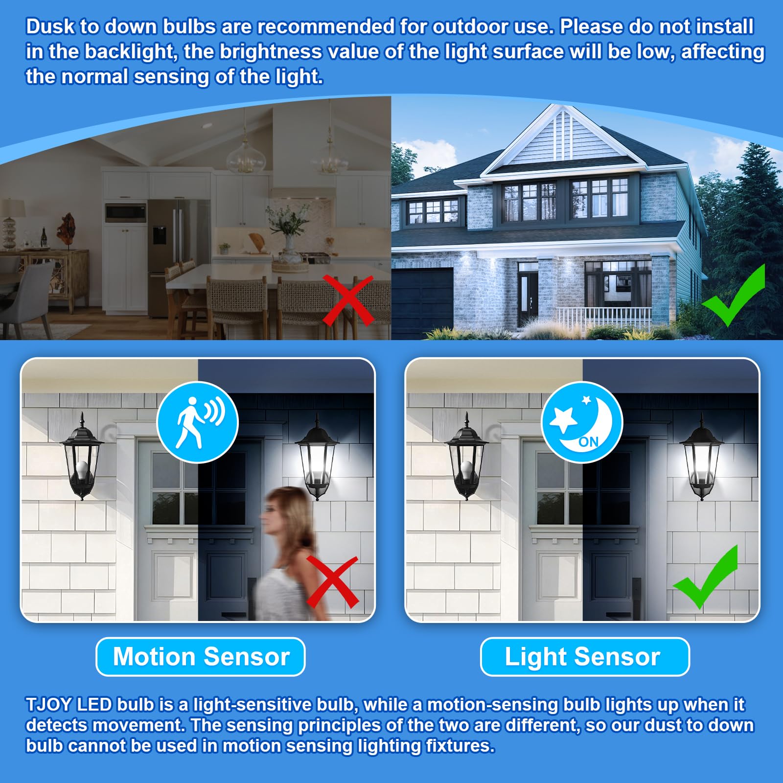 TJOY dusk-to-dawn outdoor lighting improves nighttime safety