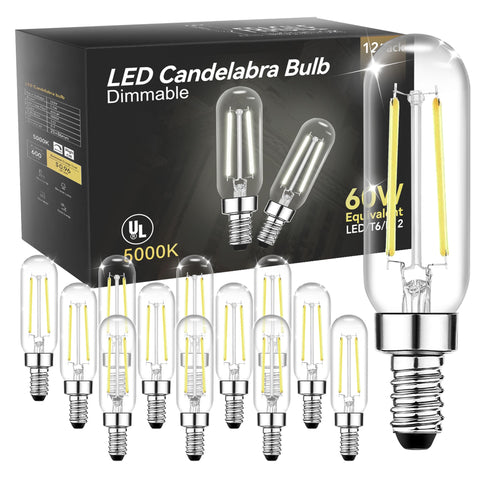 TJOY E12 T6 candle bulb with smooth dimming for living room ambiance